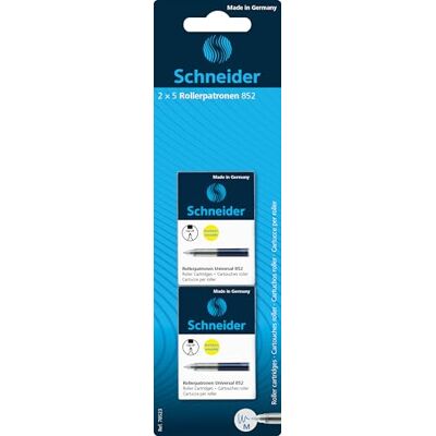 Schneider 78523 Blister de 2 boîtes de cartouches pour Roller Brezze/Base Ball/ID Duo Bleu - Publicité Schneider 78523 Blister de 2 boîtes de cartouches pour Roller Brezze/Base Ball/ID Duo Bleu - Publicité