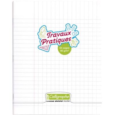 Calligraphe Lot de 10 Cahier Travaux Pratiques Ligne 8000 17x22, 64p./32 feuilles 90 g/m² piquées, couv. PP incolore, Séyès / uni - Publicité Calligraphe Lot de 10 Cahier Travaux Pratiques Ligne 8000 17x22, 64p./32 feuilles 90 g/m² piquées, couv. PP incolore, Séyès / uni - Publicité