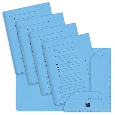 Oxford Lot de 25 Sous-Dossiers A4 Capacité 200 Feuilles Carte Kraft Epaisseur 240g Bleu Pastel - Publicité Oxford Lot de 25 Sous-Dossiers A4 Capacité 200 Feuilles Carte Kraft Epaisseur 240g Bleu Pastel - Publicité