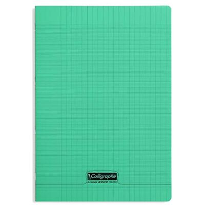 Calligraphe 18135C Un Cahier Agrafé Vert (une Marque de Clairefontaine) A4 21x29,7 cm 96 Pages Grands Carreaux Papier Blanc 90 g Couverture Polypro Transparent - Publicité Calligraphe 18135C Un Cahier Agrafé Vert (une Marque de Clairefontaine) A4 21x29,7 cm 96 Pages Grands Carreaux Papier Blanc 90 g Couverture Polypro Transparent - Publicité