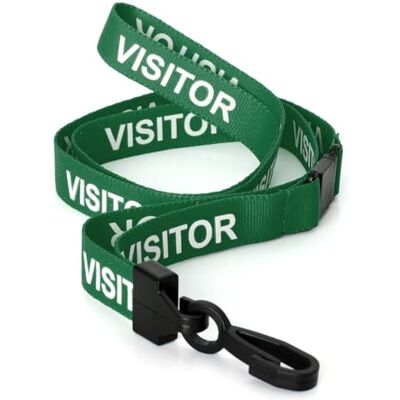 CKB LTD® Lot de 50 Vert Visit Courroie tour de cou avec Lanière à Clip Plastique en Rotatif pour Cou Cordons de Badge de Bureau Carte de Visite étiquette pour nom Porte-Badge D'identification - Publicité CKB LTD® Lot de 50 Vert Visit Courroie tour de cou avec Lanière à Clip Plastique en Rotatif pour Cou Cordons de Badge de Bureau Carte de Visite étiquette pour nom Porte-Badge D'identification - Publicité