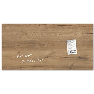 Sigel GL258 Tableau magnétique en verre premium, surface brillante, 91 x 46 cm, verre de sécurité, montage facile, 3 aimants néodyme inclus, brun Artverum - Publicité Sigel GL258 Tableau magnétique en verre premium, surface brillante, 91 x 46 cm, verre de sécurité, montage facile, 3 aimants néodyme inclus, brun Artverum - Publicité