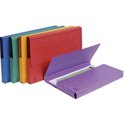 Exacompta 5 Chemises Poche à soufflet Assorties - Publicité Exacompta 5 Chemises Poche à soufflet Assorties - Publicité