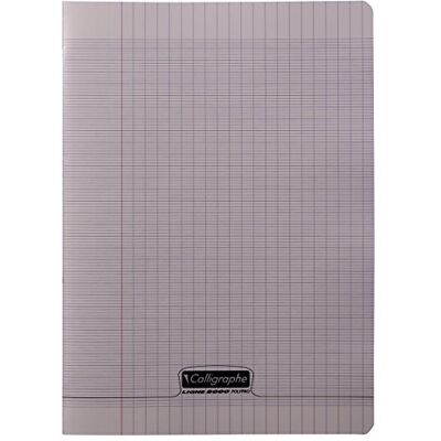 Calligraphe 18026C Un Cahier Agrafé Gris (une Marque de Clairefontaine) A4 21x29,7 cm 48 Pages Grands Carreaux Papier Blanc 90 g Couverture Polypro Transparent - Publicité Calligraphe 18026C Un Cahier Agrafé Gris (une Marque de Clairefontaine) A4 21x29,7 cm 48 Pages Grands Carreaux Papier Blanc 90 g Couverture Polypro Transparent - Publicité