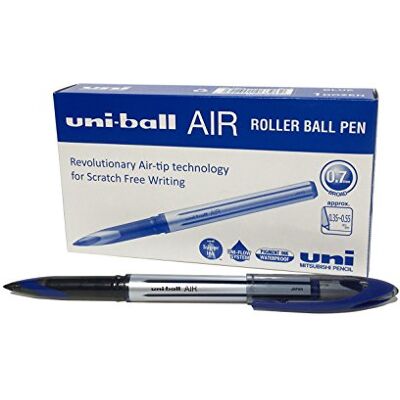 uni-ball Uniball Air UB-188-L Paquet de 12 Stylos à bille encre permanente Bleu - Publicité uni-ball Uniball Air UB-188-L Paquet de 12 Stylos à bille encre permanente Bleu - Publicité