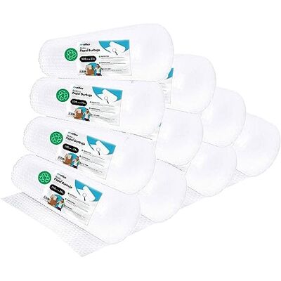 m-office : Rouleau à Bulles Recyclé, Plastique à Bulles pour Déménagement et Emballage (100cmx25m, 10 Unités) - Publicité m-office : Rouleau à Bulles Recyclé, Plastique à Bulles pour Déménagement et Emballage (100cmx25m, 10 Unités) - Publicité