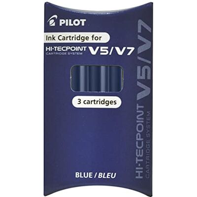 PILOT Cartouches d´encre pour Stylo roller V5/V7, bleu - Publicité PILOT Cartouches d´encre pour Stylo roller V5/V7, bleu - Publicité