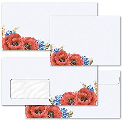 Paper-Media 25 enveloppes FLEURS DE TERRAIN Fleurs & Pétales DIN C6 (162x114 mm) - Publicité Paper-Media 25 enveloppes FLEURS DE TERRAIN Fleurs & Pétales DIN C6 (162x114 mm) - Publicité