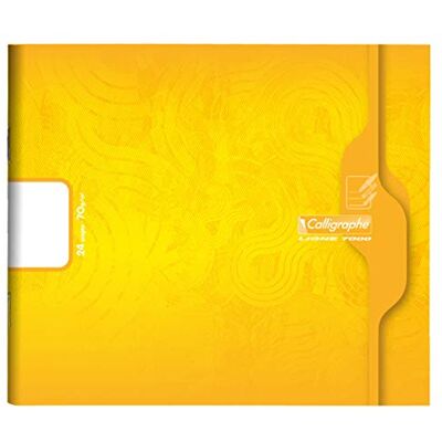 Clairefontaine Calligraphe 7702C Un Cahier Maternelle Jaune (une Marque de ) 17x14,7 cm 24 Pages Unies Blanches Papier 70 g Couverture Carte Offset - Publicité Clairefontaine Calligraphe 7702C Un Cahier Maternelle Jaune (une Marque de ) 17x14,7 cm 24 Pages Unies Blanches Papier 70 g Couverture Carte Offset - Publicité