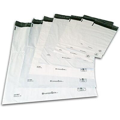 enveloppebulle Lot de 10 Enveloppes plastiques blanches opaques 325x425 mm - Publicité enveloppebulle Lot de 10 Enveloppes plastiques blanches opaques 325x425 mm - Publicité