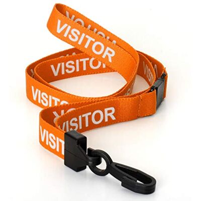 CKB LTD Visit Courroie tour de cou avec Lanière à Clip Plastique en Rotatif pour Cou Cordons de Badge de Bureau Carte de Visite étiquette pour nom Porte-Badge D'identification - Publicité CKB LTD Visit Courroie tour de cou avec Lanière à Clip Plastique en Rotatif pour Cou Cordons de Badge de Bureau Carte de Visite étiquette pour nom Porte-Badge D'identification - Publicité