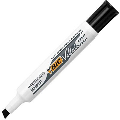 BIC 30559 Marqueur Velléda 1711 Et 1791 pointe biseautée tracé effaçable corps plastique encre cétone 2-5 mm Noir - Publicité BIC 30559 Marqueur Velléda 1711 Et 1791 pointe biseautée tracé effaçable corps plastique encre cétone 2-5 mm Noir - Publicité