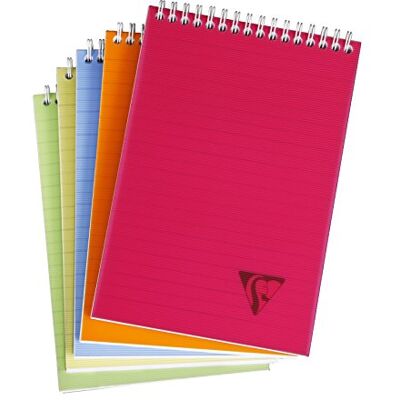Clairefontaine 328646C Collection Linicolor Fresh Un Bloc à Spirale A5 14,8x21 cm 160 Pages Détachables Lignées Papier Blanc 90 g Couverture Polypro Transparent Couleur Aléatoire - Publicité Clairefontaine 328646C Collection Linicolor Fresh Un Bloc à Spirale A5 14,8x21 cm 160 Pages Détachables Lignées Papier Blanc 90 g Couverture Polypro Transparent Couleur Aléatoire - Publicité