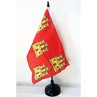 AZ FLAG Drapeau De Table Poitou-Charentes 21x14 cm Petit Drapeau Picto-Charentais De Bureau 100% Polyester Avec Hampe De 25cm Et Socle En Plastique Noir - Publicité AZ FLAG Drapeau De Table Poitou-Charentes 21x14 cm Petit Drapeau Picto-Charentais De Bureau 100% Polyester Avec Hampe De 25cm Et Socle En Plastique Noir - Publicité