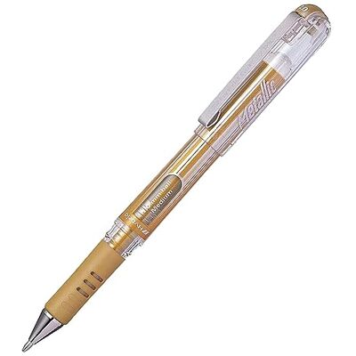 Pentel Hybrid Gel Grip DX K230-X Roller gel encre métallisée 1 mm Or - Publicité Pentel Hybrid Gel Grip DX K230-X Roller gel encre métallisée 1 mm Or - Publicité