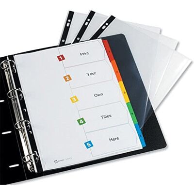 Avery Intercalaires en carte à 12 touches numériques (1-12) en couleurs assorties, Format A4 + (permet de classer des pochettes perforées) - Publicité Avery Intercalaires en carte à 12 touches numériques (1-12) en couleurs assorties, Format A4 + (permet de classer des pochettes perforées) - Publicité