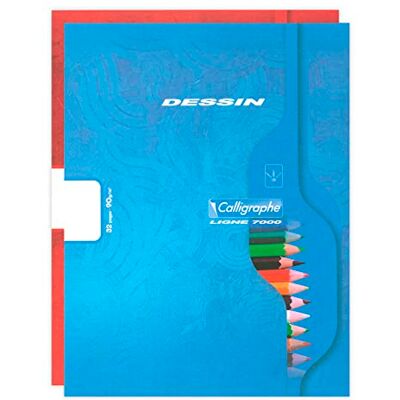 Calligraphe 7551C Un Cahier de Dessin (une Marque de Clairefontaine) 17x22 cm 32 Pages Unies Blanches Papier 90 g Couverture Carte Recyclée Vernie Couleur Aléatoire - Publicité Calligraphe 7551C Un Cahier de Dessin (une Marque de Clairefontaine) 17x22 cm 32 Pages Unies Blanches Papier 90 g Couverture Carte Recyclée Vernie Couleur Aléatoire - Publicité