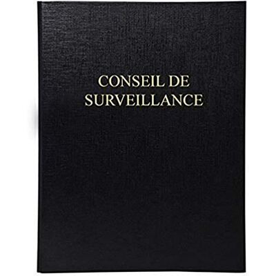 Le Dauphin Réf. 941D Classeur juridique noir CONSEIL DE SURVEILLANCE dos 37 mm 4 anneaux couverture plastique, intérieur papier livré avec recharge 100 feuillets numérotés Format A4 - Publicité Le Dauphin Réf. 941D Classeur juridique noir CONSEIL DE SURVEILLANCE dos 37 mm 4 anneaux couverture plastique, intérieur papier livré avec recharge 100 feuillets numérotés Format A4 - Publicité