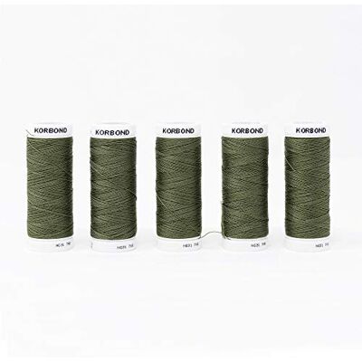 Fil en polyester olive KORBOND 500 m - Polyestergarn - Publicité Fil en polyester olive KORBOND 500 m - Polyestergarn - Publicité