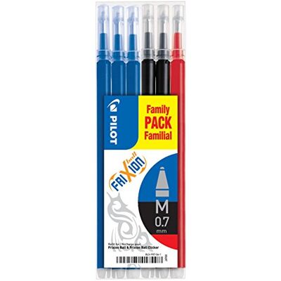 PILOT Set de 6 Recharges FRIXION BALL BLS-FR7 (3 Bleu + 2 Noir + 1 Rouge) - Publicité PILOT Set de 6 Recharges FRIXION BALL BLS-FR7 (3 Bleu + 2 Noir + 1 Rouge) - Publicité