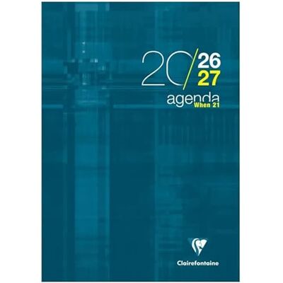 Clairefontaine Agenda When 21 Septembre 2026 à Septembre 2027 Format 21 x 29,7 cm 1 Semaine Sur 2 Pages Couleur Vert - Publicité Clairefontaine Agenda When 21 Septembre 2026 à Septembre 2027 Format 21 x 29,7 cm 1 Semaine Sur 2 Pages Couleur Vert - Publicité