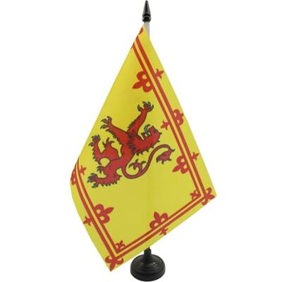 AZ FLAG Drapeau De Table Ecosse Royal 21x14 cm Petit Drapeau Écossais De Bureau 100% Polyester Avec Hampe De 25cm Et Socle En Plastique Noir - Publicité AZ FLAG Drapeau De Table Ecosse Royal 21x14 cm Petit Drapeau Écossais De Bureau 100% Polyester Avec Hampe De 25cm Et Socle En Plastique Noir - Publicité