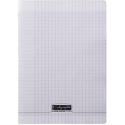 Calligraphe 18029C Un Cahier Agrafé Incolore (une Marque de Clairefontaine) A4 21x29,7 cm 48 Pages Grands Carreaux Papier Blanc 90 g Couverture Polypro Transparent - Publicité Calligraphe 18029C Un Cahier Agrafé Incolore (une Marque de Clairefontaine) A4 21x29,7 cm 48 Pages Grands Carreaux Papier Blanc 90 g Couverture Polypro Transparent - Publicité