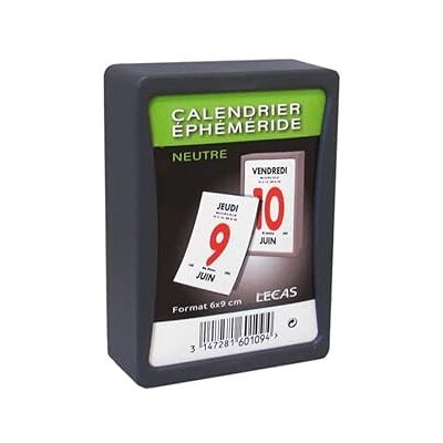 AGENDA DISCOUNT Bloc éphéméride journalier 6x9 cm LECAS à effeuiller (NEUTRE) 2027 - Publicité AGENDA DISCOUNT Bloc éphéméride journalier 6x9 cm LECAS à effeuiller (NEUTRE) 2027 - Publicité