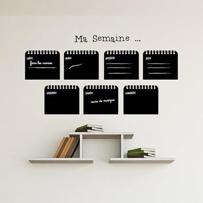 AMBIANCE STICKER Autocollant Murale Tableau Noir Réutilisable 85x55cm - Décoration - Publicité AMBIANCE STICKER Autocollant Murale Tableau Noir Réutilisable 85x55cm - Décoration - Publicité