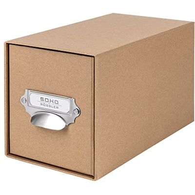 Rössler S.O.H.O. Boîte à tiroirs pour CD 14,3 x 15,8 x 26,1 cm Kraft - Publicité Rössler S.O.H.O. Boîte à tiroirs pour CD 14,3 x 15,8 x 26,1 cm Kraft - Publicité