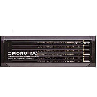 Tombow MONO-100-2B Lot de 12 Crayons graphite MONO 100, dureté 2B - Publicité Tombow MONO-100-2B Lot de 12 Crayons graphite MONO 100, dureté 2B - Publicité