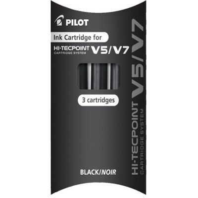 PILOT Recharge pour Système de Cartouches V5 / V7 Noir, 1 x Paquet de 3 - Publicité PILOT Recharge pour Système de Cartouches V5 / V7 Noir, 1 x Paquet de 3 - Publicité