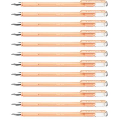 Pentel K108-P Hybrid Milky Lot de 12 Stylos Roller Encre Gel Pastel Orange x12 - Publicité Pentel K108-P Hybrid Milky Lot de 12 Stylos Roller Encre Gel Pastel Orange x12 - Publicité