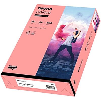 Inapa tecno colors A4 80g/m² VE=500 Rose Papier multifonction - Publicité Inapa tecno colors A4 80g/m² VE=500 Rose Papier multifonction - Publicité