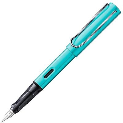 Lamy AL-star turmaline Stylo Plume avec grip ergonomique et plume acier en taille M corps en aluminium léger avec cartouche T 10 bleue Droitier - Publicité Lamy AL-star turmaline Stylo Plume avec grip ergonomique et plume acier en taille M corps en aluminium léger avec cartouche T 10 bleue Droitier - Publicité