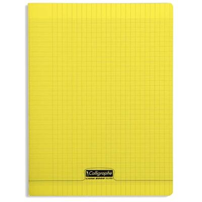 Calligraphe 18394C Un Cahier Agrafé Jaune (une Marque de Clairefontaine) 24x32 cm 192 Pages Grands Carreaux Papier Blanc 90 g Couverture Polypro Transparent - Publicité Calligraphe 18394C Un Cahier Agrafé Jaune (une Marque de Clairefontaine) 24x32 cm 192 Pages Grands Carreaux Papier Blanc 90 g Couverture Polypro Transparent - Publicité