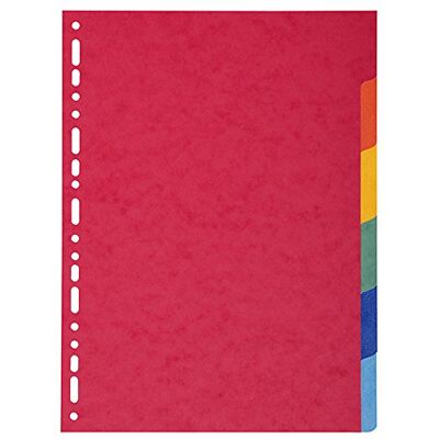 Exacompta Intercalaires carton 6 ou 12 touches pour classeurs A4 Intercalaires carton 6 touches - Publicité Exacompta Intercalaires carton 6 ou 12 touches pour classeurs A4 Intercalaires carton 6 touches - Publicité