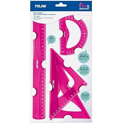 MILAN M359801P Kit de traçage Rose Petit - Publicité MILAN M359801P Kit de traçage Rose Petit - Publicité