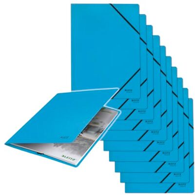 Leitz Recycle Chemise A4 Cartonnée avec Fermeture Élastique, Capacité 250 Feuilles A4, Carton 100% Recyclé & Recyclable, Eco-Responsable & Neutre en CO2, Gamme Recycle, Bleu, 39080035 - Publicité Leitz Recycle Chemise A4 Cartonnée avec Fermeture Élastique, Capacité 250 Feuilles A4, Carton 100% Recyclé & Recyclable, Eco-Responsable & Neutre en CO2, Gamme Recycle, Bleu, 39080035 - Publicité