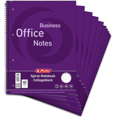 LANDRE Landré Cahier A4 perforé 80 pages lot de 10 - Publicité LANDRE Landré Cahier A4 perforé 80 pages lot de 10 - Publicité