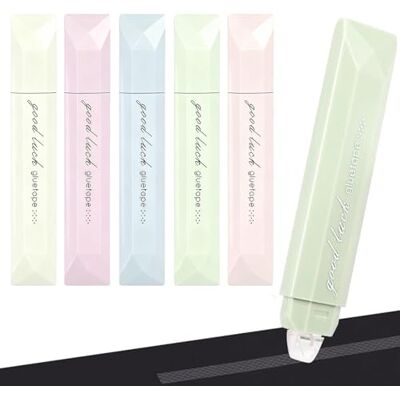 HAOXYO 5-Pack Ruban Adhésif Double Face Colle Roller Multicolor, Idéal pour Scrapbooking, Emballage Cadeaux, Montage Photo, École et Bureau Fournitures Artisanales - Publicité HAOXYO 5-Pack Ruban Adhésif Double Face Colle Roller Multicolor, Idéal pour Scrapbooking, Emballage Cadeaux, Montage Photo, École et Bureau Fournitures Artisanales - Publicité