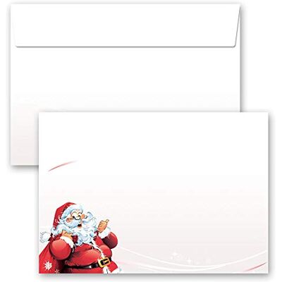 Paper-Media Enveloppes de motif Saint Nicholas, LETTRE AU PÈRE NOËL 10 enveloppes DIN C6 (162x114 mm) - Publicité Paper-Media Enveloppes de motif Saint Nicholas, LETTRE AU PÈRE NOËL 10 enveloppes DIN C6 (162x114 mm) - Publicité
