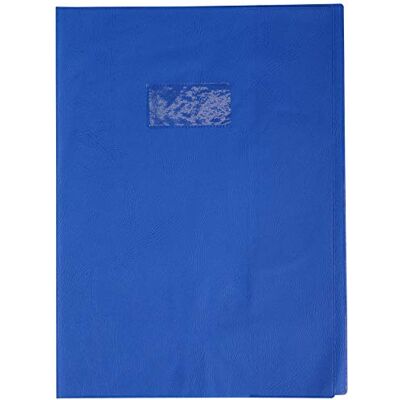 Calligraphe CLAIREFONTAINE Protège-cahier Grain Cuir 20/100ème 24x32 bleu victoria - Publicité Calligraphe CLAIREFONTAINE Protège-cahier Grain Cuir 20/100ème 24x32 bleu victoria - Publicité