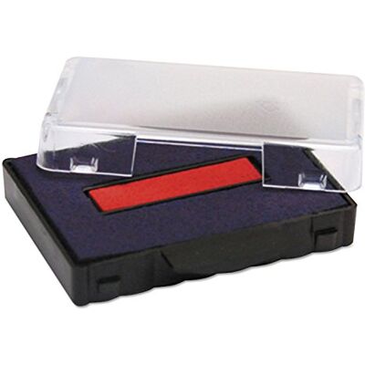 Trodat 6/50/2 bicolore bleu/rouge lot de 1 cassette d'encrage pour tampons 5430, 5435, 5431 - Publicité Trodat 6/50/2 bicolore bleu/rouge lot de 1 cassette d'encrage pour tampons 5430, 5435, 5431 - Publicité