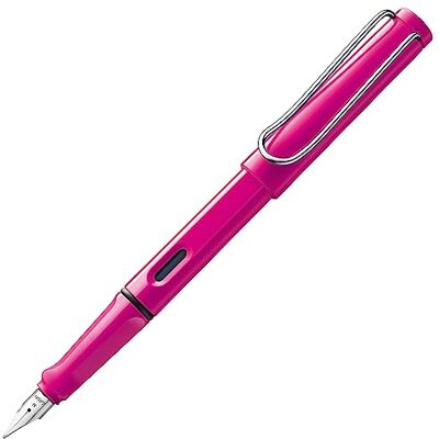 Lamy safari pink Stylo Plume avec grip ergonomique et plume acier poli en taille M matière plastique robuste ASA avec cartouche bleue T 10 Droitier - Publicité Lamy safari pink Stylo Plume avec grip ergonomique et plume acier poli en taille M matière plastique robuste ASA avec cartouche bleue T 10 Droitier - Publicité
