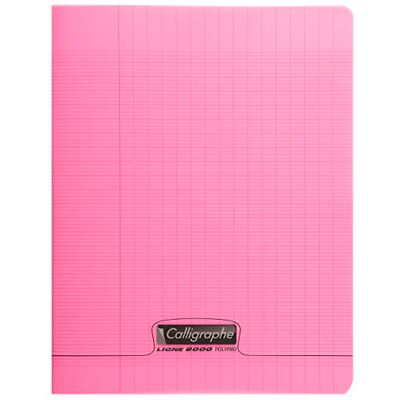 Calligraphe 18171C Un Cahier Agrafé Rose (une Marque de Clairefontaine) 24x32 cm 48 Pages Grands Carreaux Papier Blanc 90 g Couverture Polypro Transparent - Publicité Calligraphe 18171C Un Cahier Agrafé Rose (une Marque de Clairefontaine) 24x32 cm 48 Pages Grands Carreaux Papier Blanc 90 g Couverture Polypro Transparent - Publicité