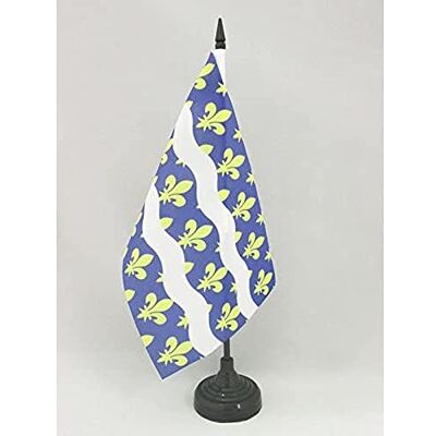 AZ FLAG Drapeau De Table Seine-et-Marne 21x14 cm Petit Drapeau Du Département De La Seine-Et-Marne De Bureau 100% Polyester Avec Hampe De 25cm Et Socle En Plastique Noir - Publicité AZ FLAG Drapeau De Table Seine-et-Marne 21x14 cm Petit Drapeau Du Département De La Seine-Et-Marne De Bureau 100% Polyester Avec Hampe De 25cm Et Socle En Plastique Noir - Publicité