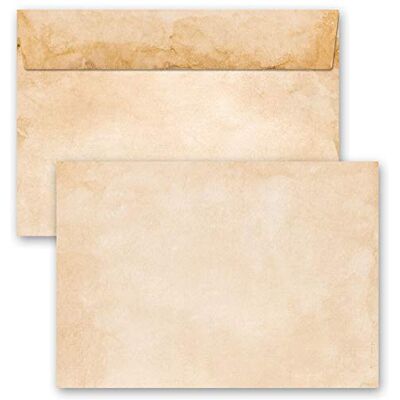 Paper-Media Enveloppes de motif Vieux Papier Histoire, VINTAGE 10 enveloppes DIN C6 (162x114 mm) - Publicité Paper-Media Enveloppes de motif Vieux Papier Histoire, VINTAGE 10 enveloppes DIN C6 (162x114 mm) - Publicité