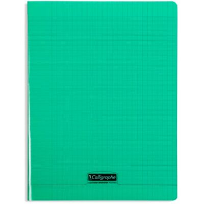Calligraphe Cahier piqué POLYPRO 24x32 cm 96p séyès 90g Vert - Publicité Calligraphe Cahier piqué POLYPRO 24x32 cm 96p séyès 90g Vert - Publicité