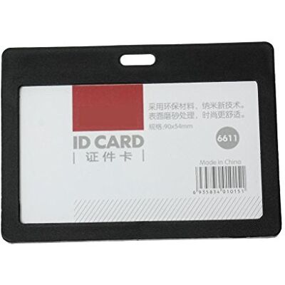 CKB LTD ® 50x Pochette porte-badge rigide et fermée Noir CADRE COULEUR DELUXE HORIZONTAL/PAYSAGE Pochette pour porte-carte d'identité 102x78mm Peut contenir une carte jusqu'à 90x54mm - Publicité CKB LTD ® 50x Pochette porte-badge rigide et fermée Noir CADRE COULEUR DELUXE HORIZONTAL/PAYSAGE Pochette pour porte-carte d'identité 102x78mm Peut contenir une carte jusqu'à 90x54mm - Publicité